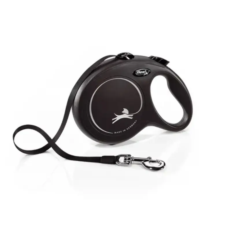 Correa negra con mango extensible y segura