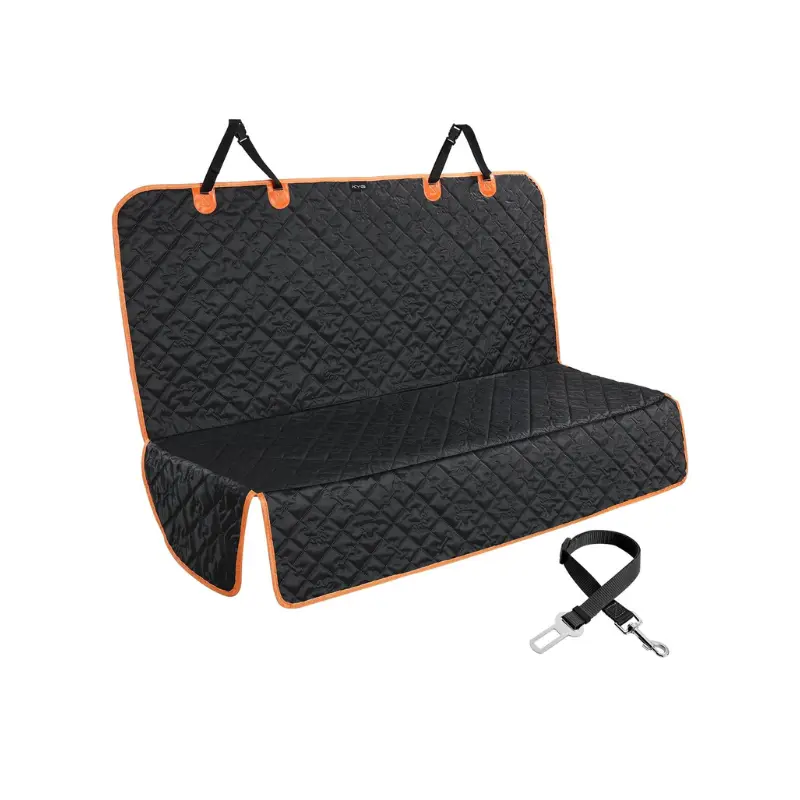 Funda elegante para el coche + cinturon para portar al perro